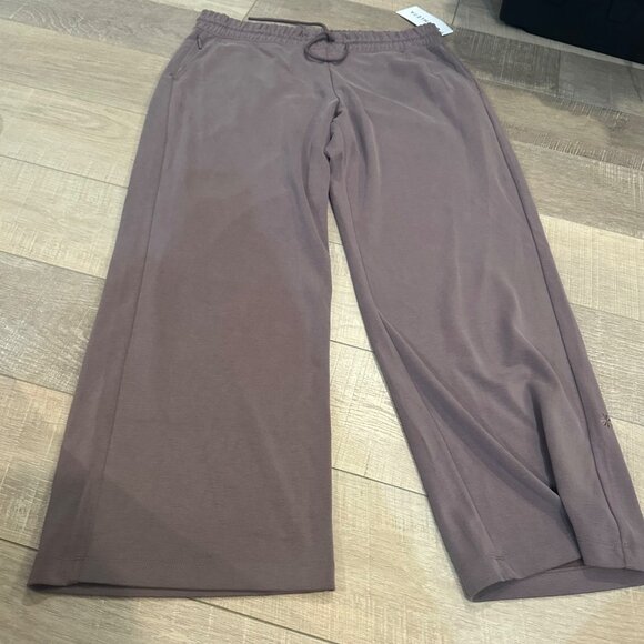 ATHLETA WOMENS NEW XL SEASOFT PANTS PANTALON TAN - Picture 2 of 9
